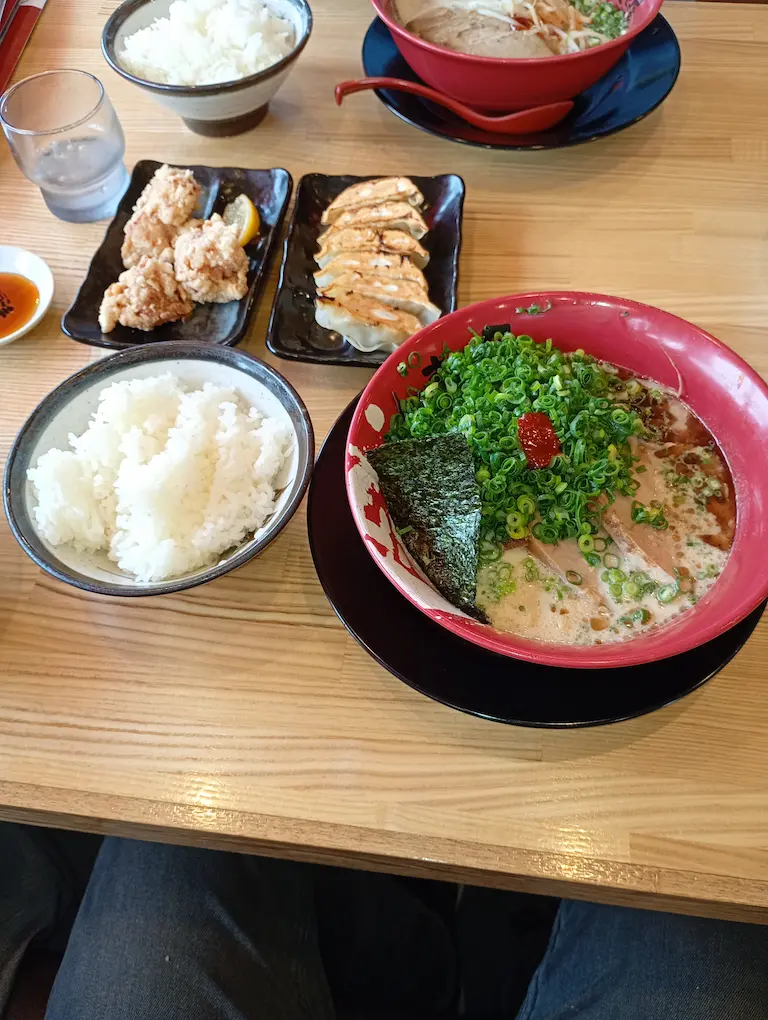 ラーメン到着