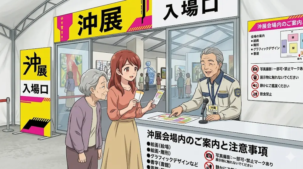 沖展入り口