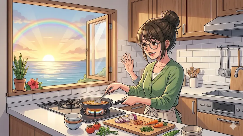夕食を作る