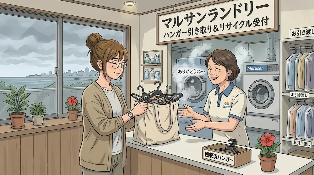 ハンガー返却